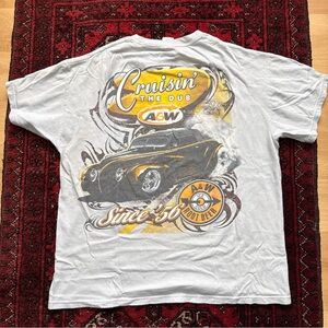 Vintage A&W Cruise Night Tee Shirt Men’s Large Nice Fade